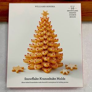 Holiday Tree Cookie Cake Molds - Make Beautiful Snowflake Kransekake Tree!